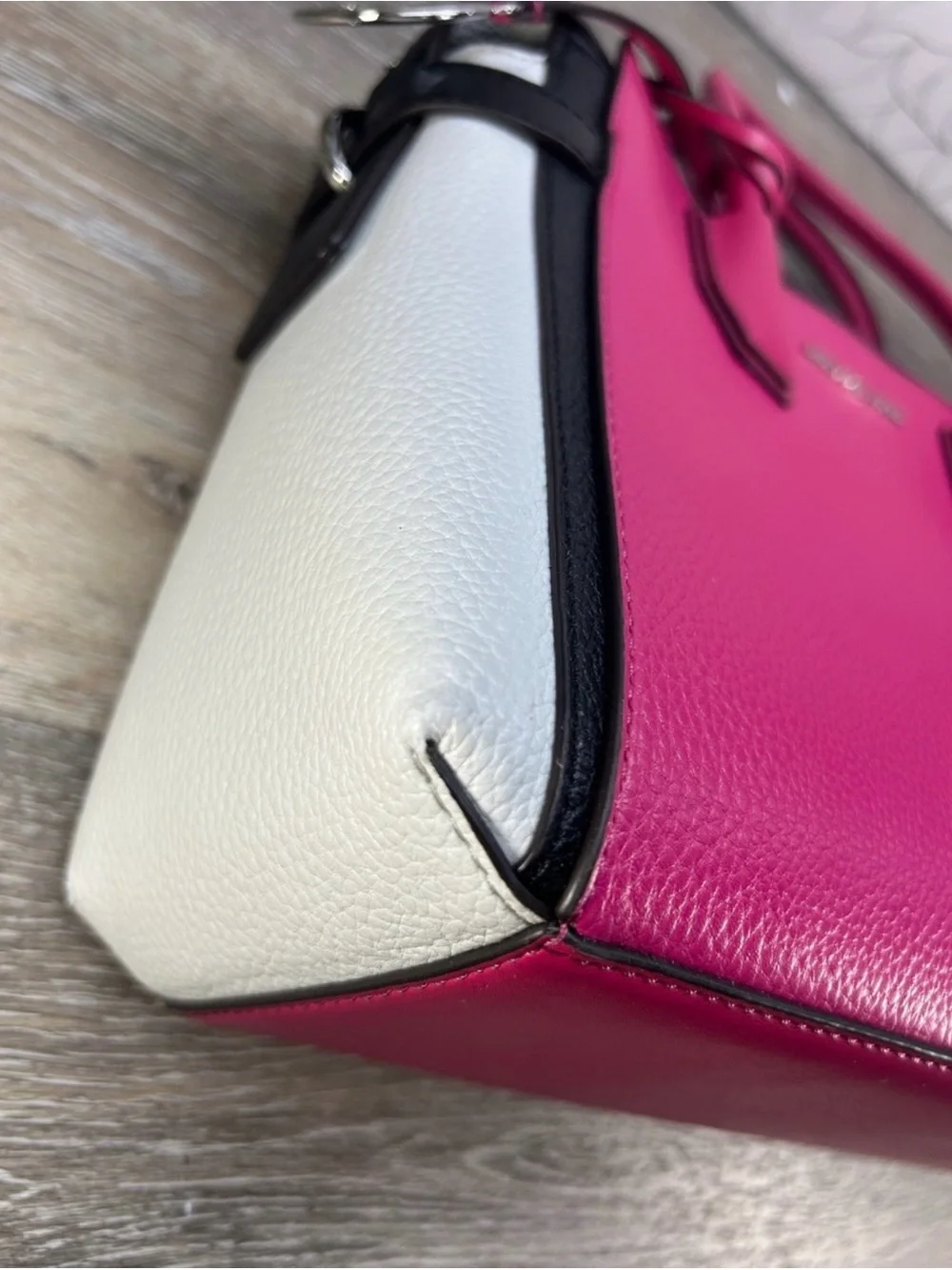 Michael Kors Mercer Medium Color-Block Belted Satchel! Preowned!